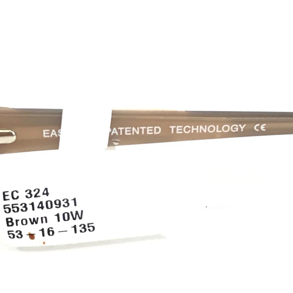 Easyclip Eyeglasses Frames MOD EC324 Brown Cat Eye Frames with Clip On Lenses